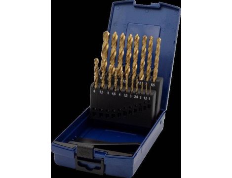ZESTAW WIERTEŁ DIN 338 HSS-TIN TYP N 1-10MM (19)