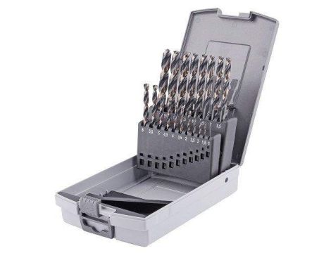 ZESTAW WIERTEŁ DIN338 HSS-G MASTER 1-10MM 19szt