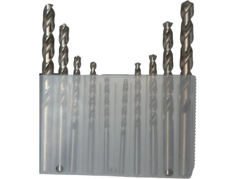 Zestaw wierteł do alu DIN 338 Typ W 4-10mm (10)