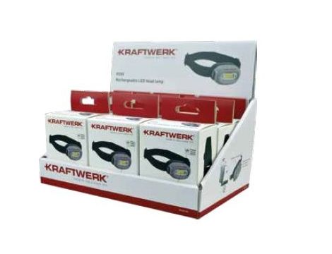 LATARKA CZOŁOWA AKU COB LED H260 DISPLAY 9SZT.