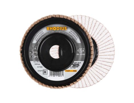 Ściernica listkowa LGA ALU 125X22 P40 /RHODIUS/ - 3