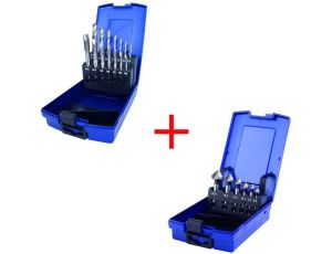 MULTI SET POGŁĘBIACZE+GWINTOWNIKI Z WIERTŁAMI HSS