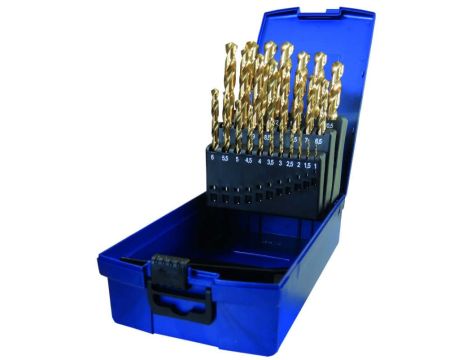 ZESTAW WIERTEŁ DIN 338 HSS-TIN TYP N 1-13MM (25)