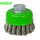 SZCZOTKA GARNKOWA 65MM M14 DRUT SPLATANY INOX 0,35