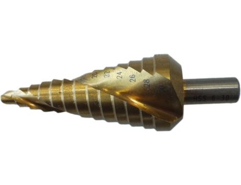 WIERTŁO STOPNIOWE SKRĘTNE TIN 6-30/2MM /KRYPTON/