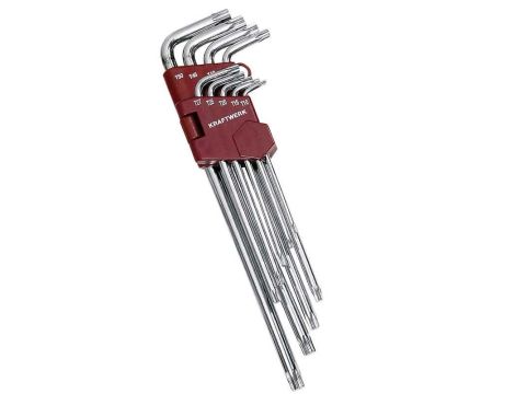 ZESTAW KLUCZY TRZPIENIOWYCH TORX XXL T10-T50 9CZ