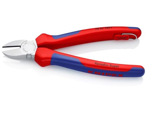 Szczypce tnące boczne chromowane 180mm 2K - 2