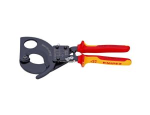 Nożyce do kabli VDE z mechanizmem zapadkowym