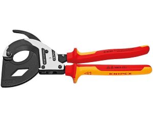 Nożyce do kabli VDE z mechanizmem zapadkowym