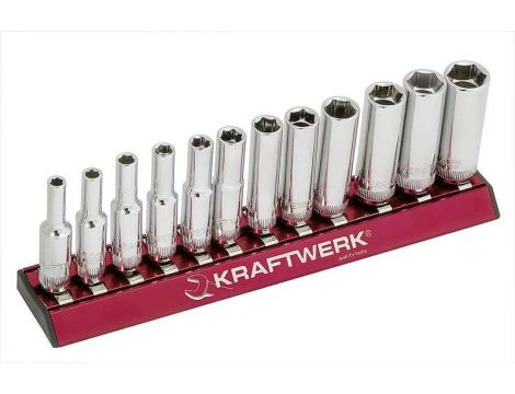 12 NASADEK 1/4" 6-KT DŁUGICH 4-13x50mm MAGALU