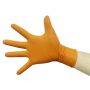 RĘKAWICE NITRYLOWE POMARAŃCZOWE GRIPPER M (100) - 5