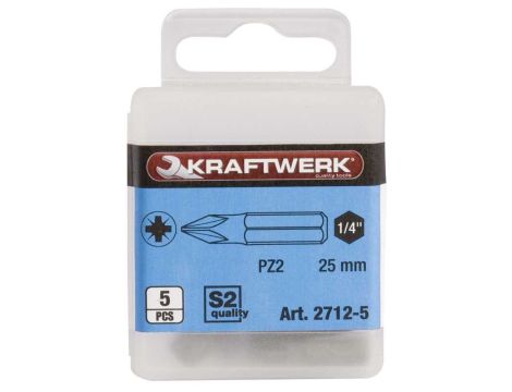 BIT STANDARD 1/4" PZ2X25MM 5SZT /KRAFTWERK/