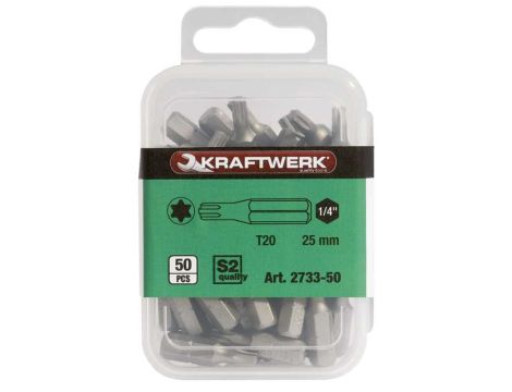 BIT STANDARD 1/4" TX25X25MM 50SZT /KRAFTWERK/