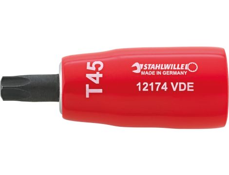 STAHLWILLE - 12174 VDE T45 TORX® 3/8 " Nasadka do wkrętaków VDE  Dł.67mm - 02390045