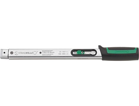 STAHLWILLE - 730A/10 QUICK Klucz dynamometryczny MANOSKOP  730a Quick  N·m  9 x 12 mm Dł. 370mm - 50584010