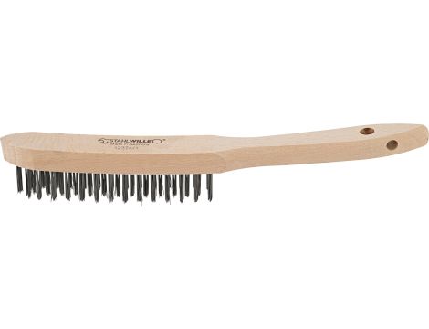 STAHLWILLE - 12374/1 Szczotka druciana Dł.290mm drut stalowy gładki 0,35 mm 3-rząd - 77090001