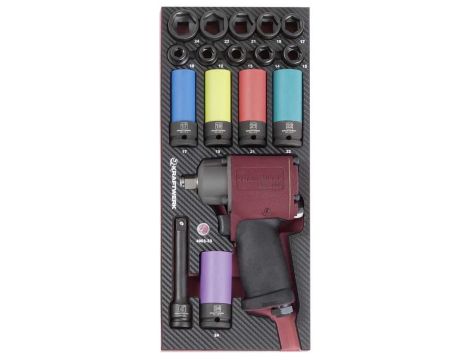 WKŁADKA EVA3 Z  ZAKRĘTAKIEM 1/2" I NASADKAMI (17)