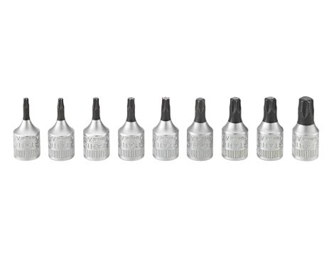 STAHLWILLE - 44KTX/9 TORX® Zestaw nasadek wkrętakowych 44KTX/9 TORX® 9 szt. - 96017709