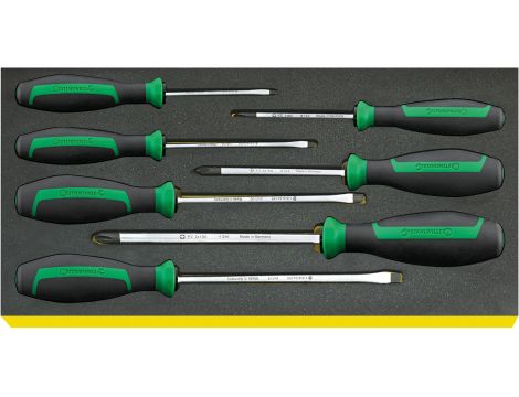 STAHLWILLE - DRALL⁺ TCS 4620/4640/7 Zestaw wkrętaków DRALL+ DRALL⁺ TCS 4620/4640/7  7 szt. - 96838784