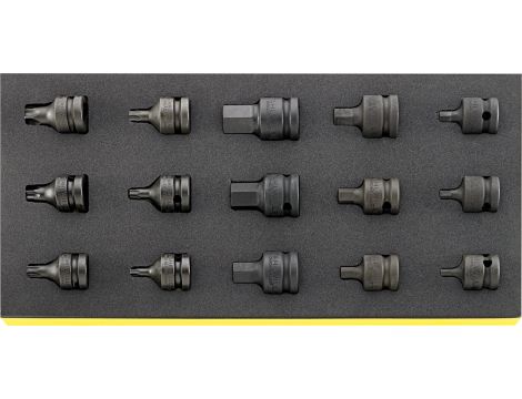STAHLWILLE - TCS 54IMP/2307TX/15 Narzędzia IMPACT z TCS 1/2 " 15 szt. - 96838792