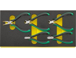 STAHLWILLE - TCS 6707-6711 Zestaw szczypiec dla elektroników 5 szt. - 96838798
