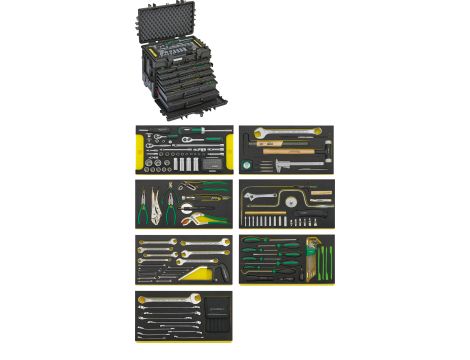 STAHLWILLE - 13224a WT/TS Zestaw AOG do samolotów w wózku narzędziowym 13224a WT/TS  381x581x455mm 179 szt. - 98814910