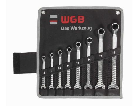 ZESTAW KLUCZY PŁASKO-OCZKOWYCH ODSADZ. 6-22 W ETUI