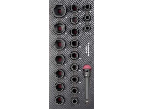 WKŁADKA EVA3 Z NASADKAMI MASZYNOWYMI 1/2" (20)