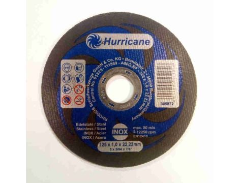 TARCZA DO CIĘCIA 125X1.0X22.2 INOX HURRICANE
