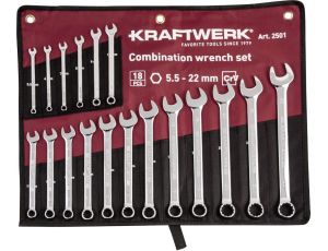 ZESTAW KLUCZY PŁASKO-OCZKOWYCH COMBI 5.5-22MM (18)