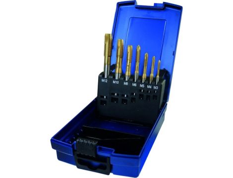ZESTAW GWINTOWNIKÓW DIN371B HSSE/TIN M3-M12 /KRYPT