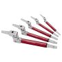 ZESTAW 5 KLUCZY XZN Z PRZEGUBEM M4-M10 - 2