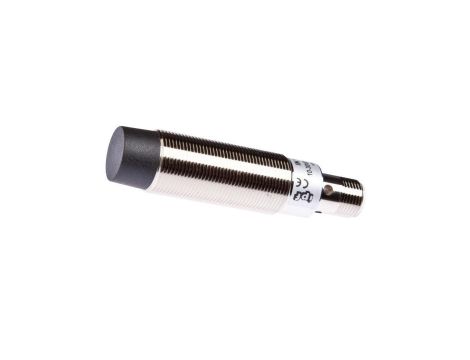 Czujnik indukcyjny M18x1 75dł niezabudowany Sn: 8 10-30V DC PNP złącze M12 4-pin IP67 miedź niklowana IN180420