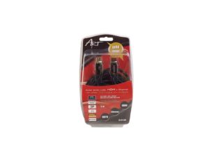 KABEL HDMI 1.4 M/M HQ pozłacany 5m ETHERNET 3D AL-01-5M ART