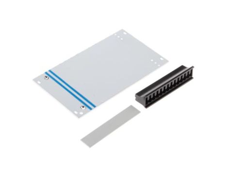 Panel przedni do szafy RACK, 3U x 14KM, kolor: Szary, RS PRO