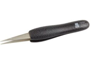 Pęseta, dł. 125, antymagnetyczna, ESD 00.SA.DN, materiał: Stal nierdzewna, RS PRO