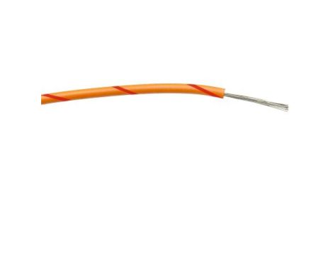 Przewód jednożyłowy linkowy, 0,5 mm, 16/0,2 mm, 20 AWG, PVC, 1 kV AC, Pomarańczowy/Czerwony, dł. 100m, RS PRO