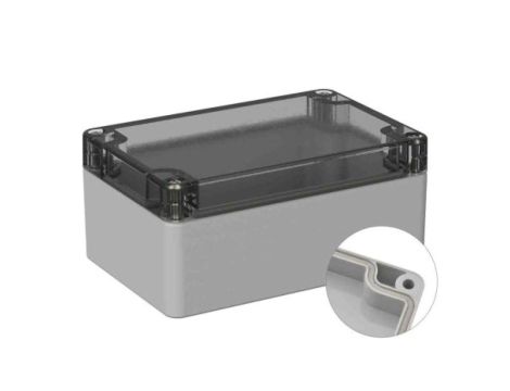 Obudowa ogólnego użytku ekranowana Szary IP66 Silikon, 80 x 120 x 55mm, RS PRO 5U2