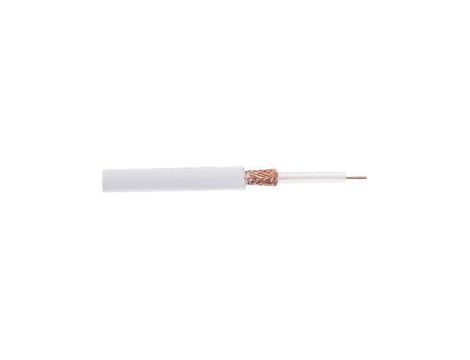 Kabel koncentryczny, 100m, CT81, Polichlorek winylu PVC, Biały Bez zakończenia Bez zakończenia 100m, RS PRO Bez