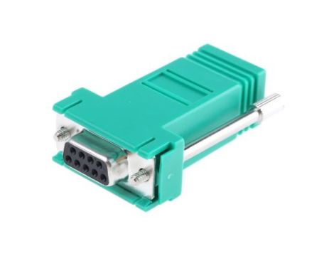 Adapter do złączy RJ, 9-stykowe D-sub żeńskie, RJ45 żeńskie