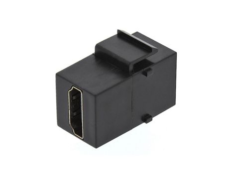 Gniazdo multimedialne HDMI moduł typu keystone czarny Mediabox