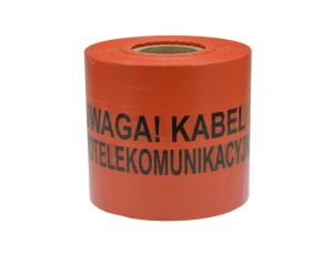 Folia ostrzegawcza POMARAŃCZOWA 20cm x 500m