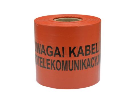 Folia ostrzegawcza POMARAŃCZOWA 20cm x 500m