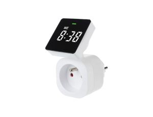 Programator czasowy wyłącznik cyfrowy TIMER do gniazda 230V GreenBlue GB610e