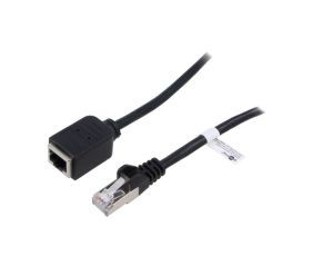 Przedłużacz RJ45 F/UTP 5e linka Cu PVC czarny 1,5m 26AWG 73387