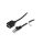 GOOBAY-73387 Przedłużacz RJ45 F/UTP 5e linka Cu PVC czarny 1,5m 26AWG