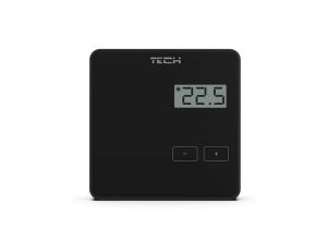 TECH R-10B - Regulator pokojowy do listwy L-10 przewodowy kolor czarny