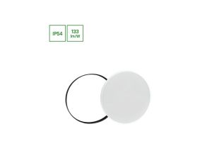NYMPHEA BLACK i WHITE RINGS 40W NW 230V 115st IP54 FI485x70 BIAŁY/CZARNY OKRĄGŁA