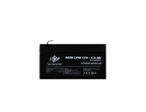 AKUMULATOR AGM 12V 1,3 Ah DO UPS ZASILACZE AWARYJNYCH