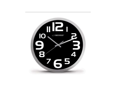 Zegar ścienny ZURICH czarny EHC013K